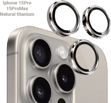 Стекло Moshphere для Apple iPhone 15 Pro natural titanium серебристый