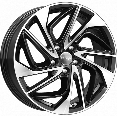 K&K КС883 7x18/5x114.3 D67.1 ET51 черный, серебристый