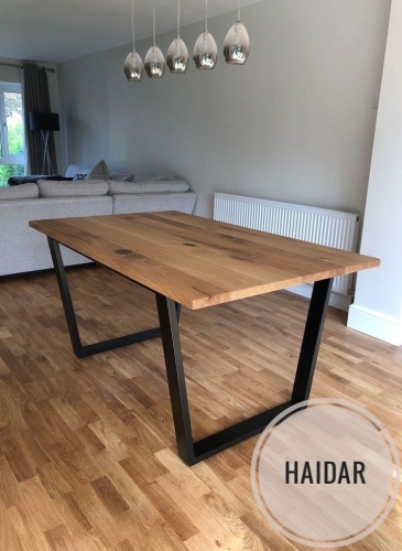 Обеденный стол HAIDAR Haidar Loft, 150х80x75 см, ЛДСП, коричневый