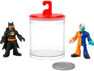 Fisher-Price Batman and Two Face Бэтмен меняющий цвет 6 см 2 шт