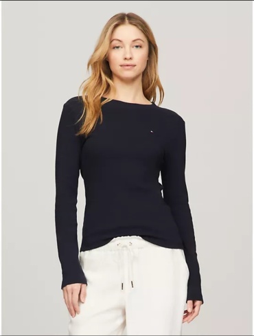 Лонгслив Tommy Hilfiger темно-синий