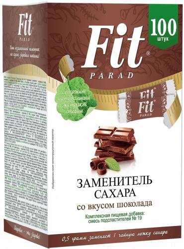 Fit Parad сахарозаменитель №19 со вкусом шоколада 100 шт