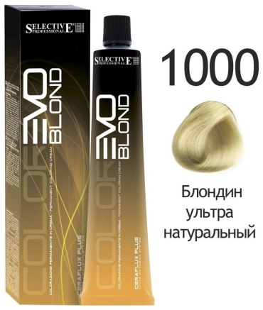 Selective Professional Colorevo Blond 1000 блондин ультранатуральный крем-краска 100 мл