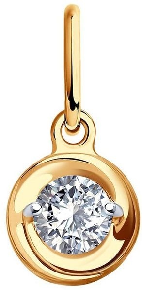 Подвеска kari jewelry b2300400 вес 0.42 г золото, фианит