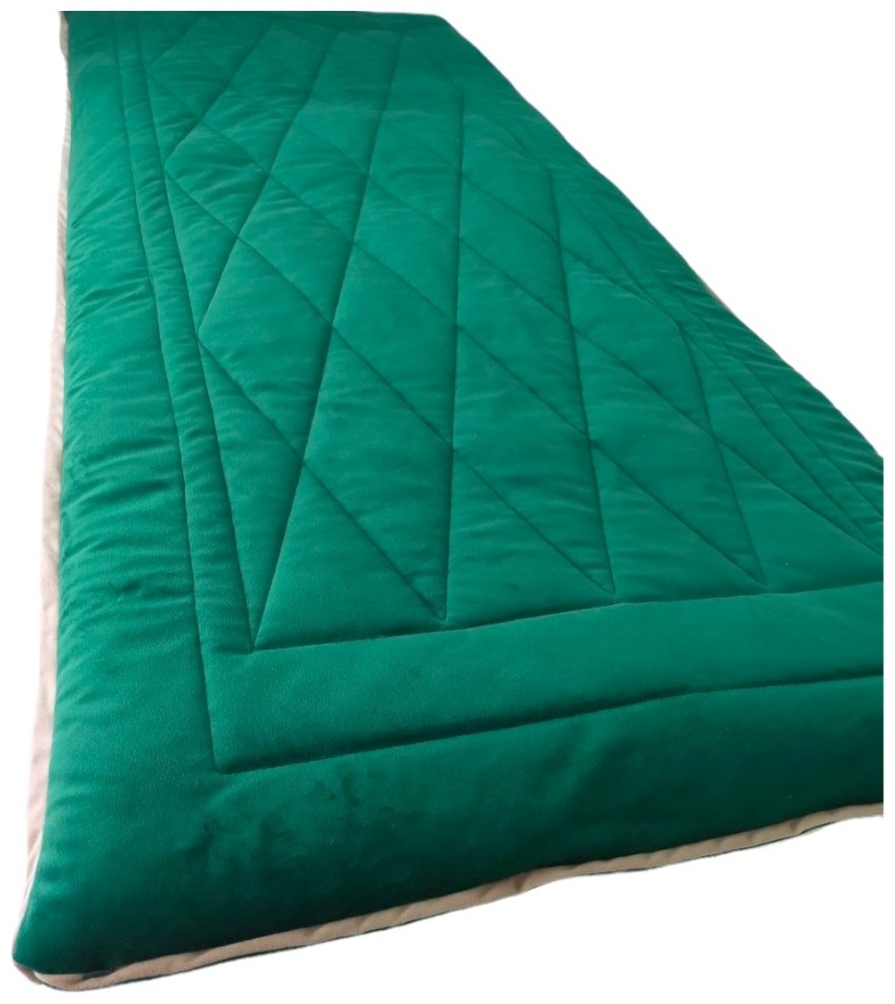 KORPEHOUSE корпе 200x80 см, вата, синтепон, зеленый, бежевый