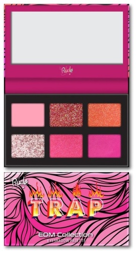RUDE тени прессованные EDM Collection Eyeshadow Palette Trap
