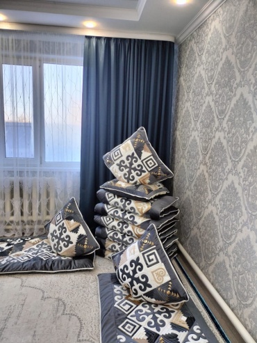 Комплект корпе с подушками 220x80 см, вата, серый