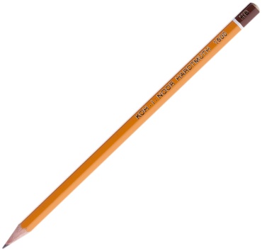 Карандаш чернографитный технический KOH-I-NOOR Hardtmuth 1500 заточенный HB