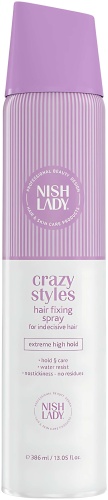 NISHLADY Crazy Styles Hair Fixing лак экстрасильная фиксация 386 мл