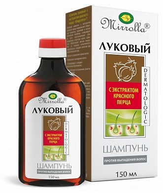 Купить Mirrolla Apoteks луковый с экстрактом красного перца шампунь 150 ...