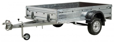 Автоприцеп открытый Quattro IPK123-S524 серый