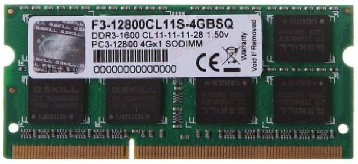Оперативная память G.SKILL F3-12800CL11S-4GBSQ 4Gb