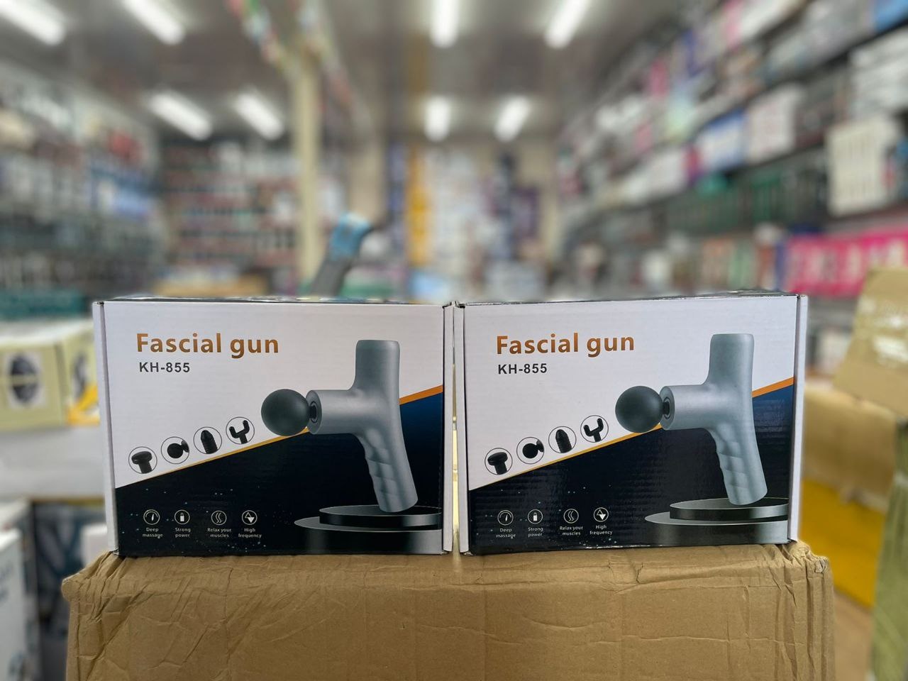 Массажер Fascial Gun KH-855 ручной вибрационный, разминающий