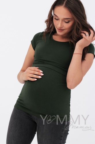 Футболка Yammy mammy хаки