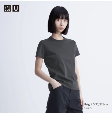 Футболка Uniqlo серый