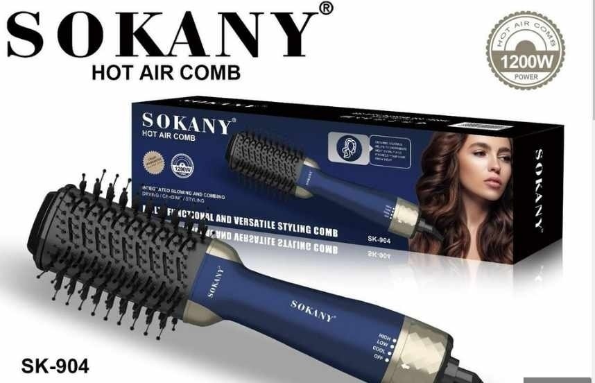 SOKANY SK-904A фен-щетка серый, синий