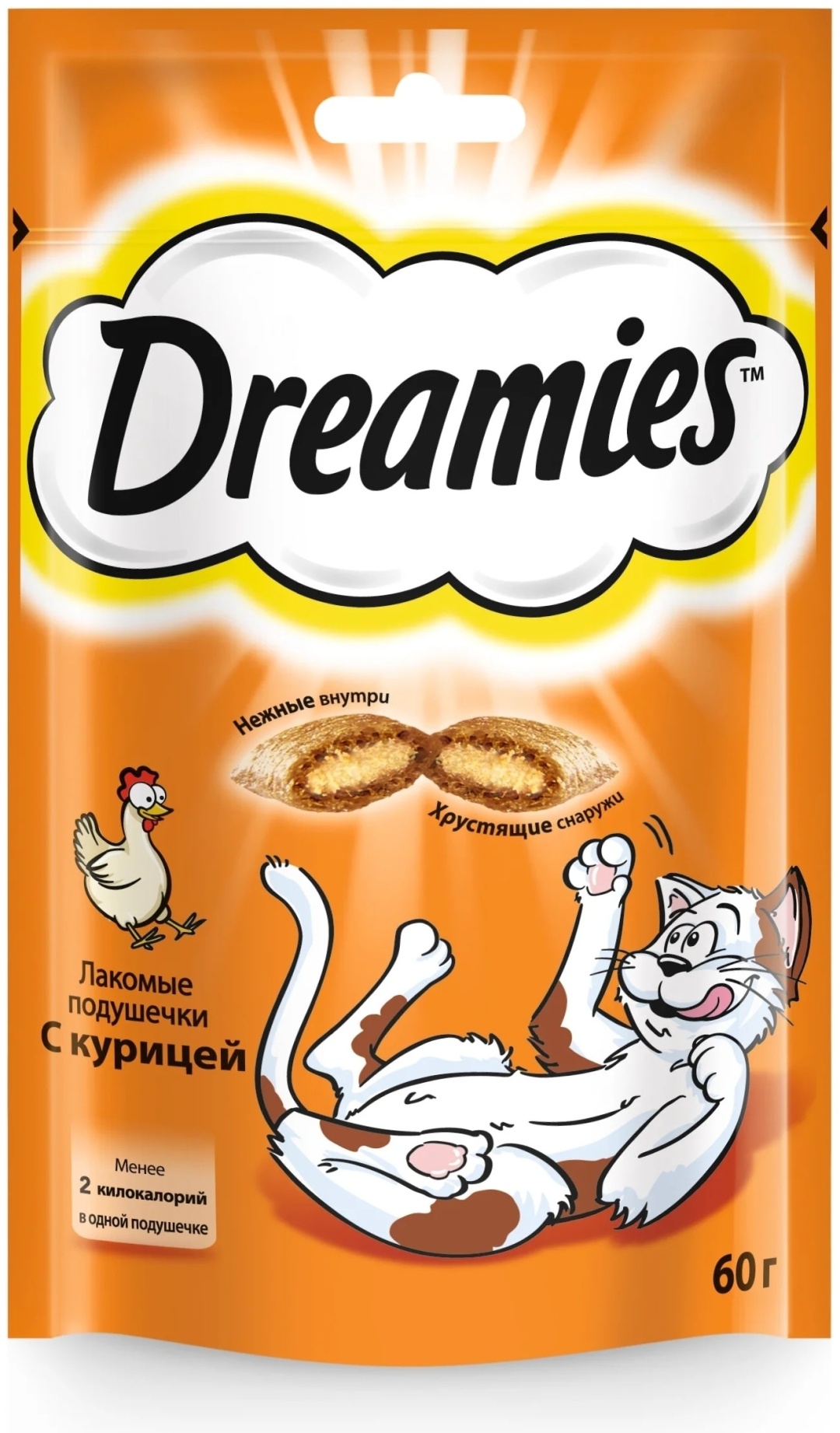 Лакомство Dreamies подушечки курица 60 г 1 шт
