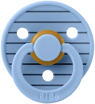 Пустышка латексная BIBS Studio Colour Pin Sky Blue 6+ месяцев голубой