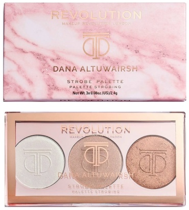 Makeup Revolution Strobe Palette хайлайтер Dana Altuwarish