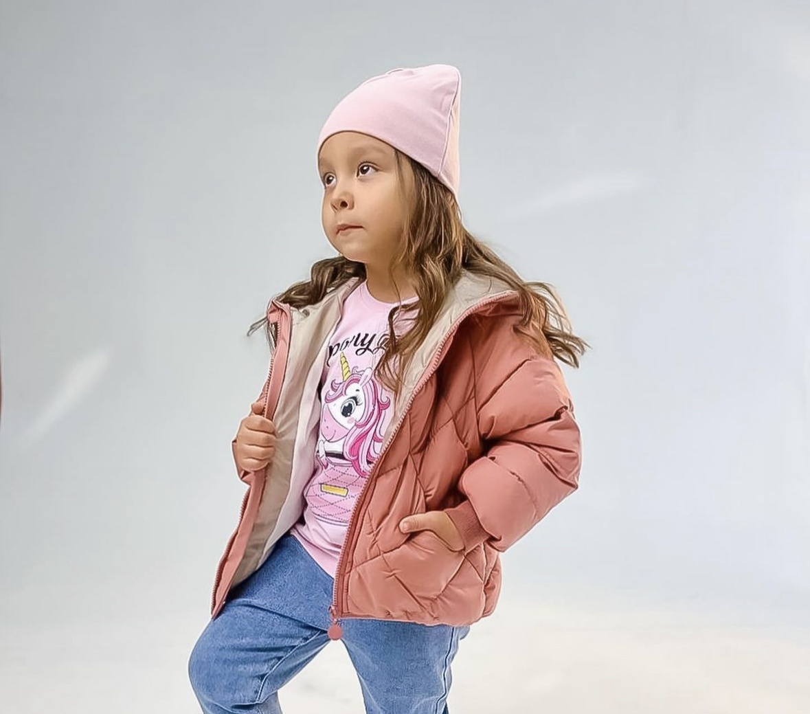 Демисезонная куртка BOBO kids розовый