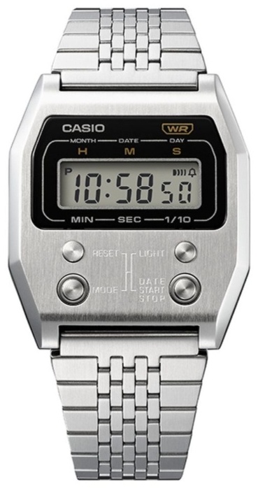 Кварцевые CASIO A1100D-1EF нержавеющая сталь