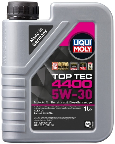 Синтетическое LIQUI MOLY TOP TEC 4400 5W-30 1 л