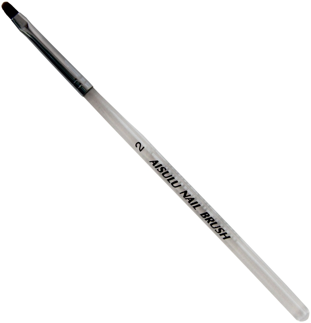 AISULU кисть овальная Nail Brush №2 29384 пластик 1 шт