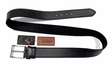 Ремень Mr. Belt натуральная кожа 130 см черный