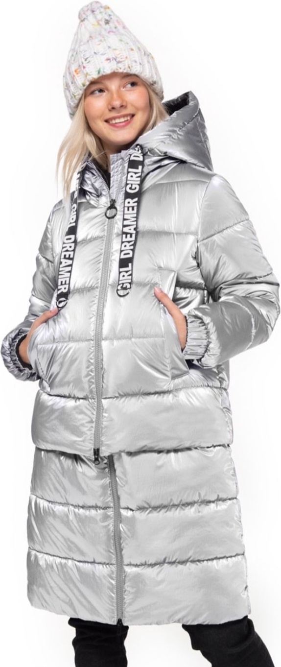 Пальто Orby серебристый
