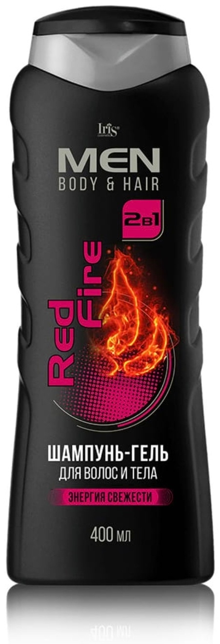 Купить Iris cosmetic Men Body&Hair Red Fire шампунь 400 мл в Алматы ...