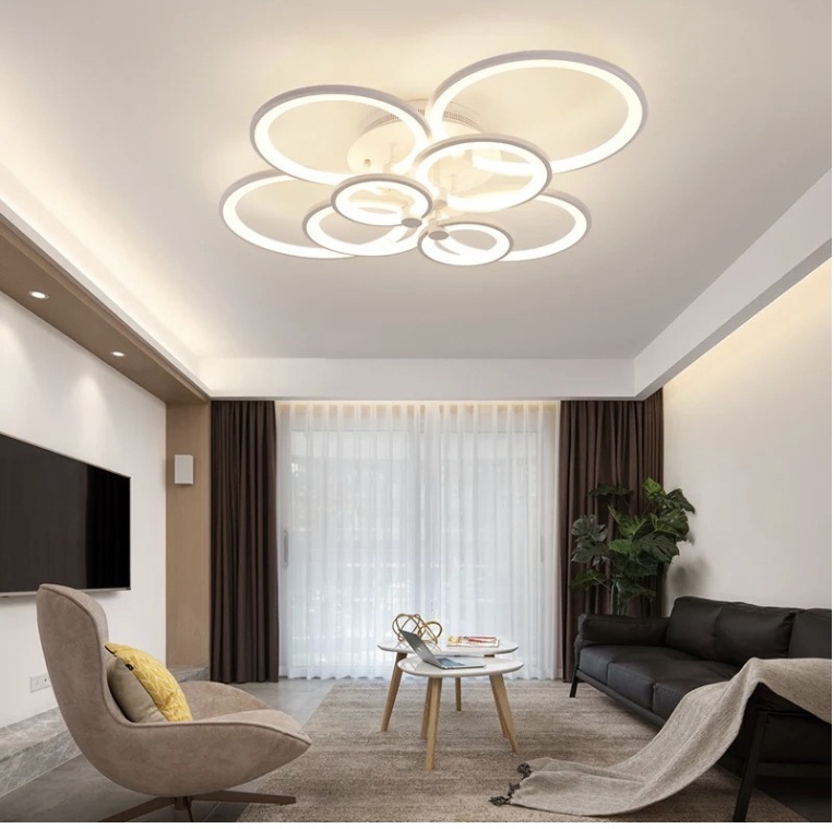 Люстра потолочная LED, кол-во ламп: 8 шт