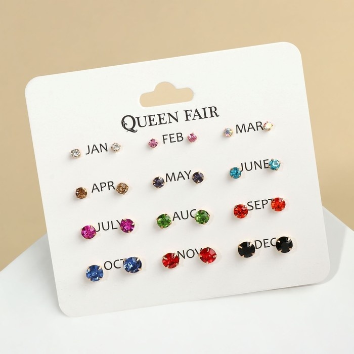 Серьги Queen fair бижутерный сплав, стекло