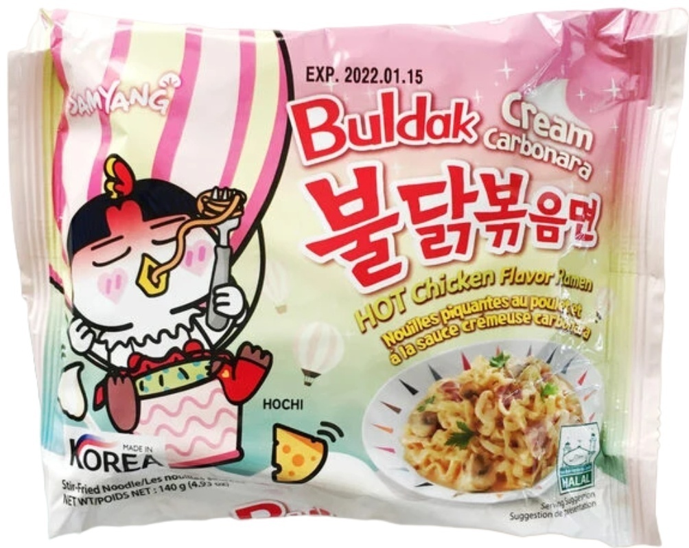 Купить Samyang Buldak Cream Carbonara лапша курица 140 г в Алматы ...