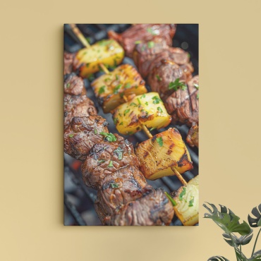 Картина Шашлыки 60x90 см