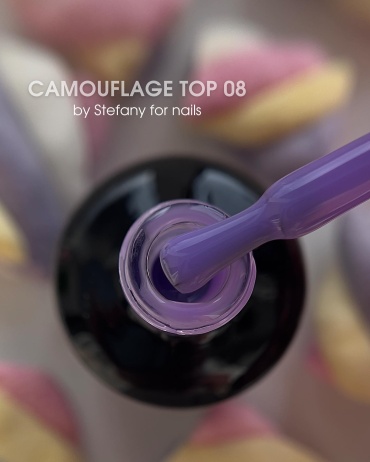 Stefany for nails верхнее покрытие Камуфлирующий топ 08 глянцевое 15 мл