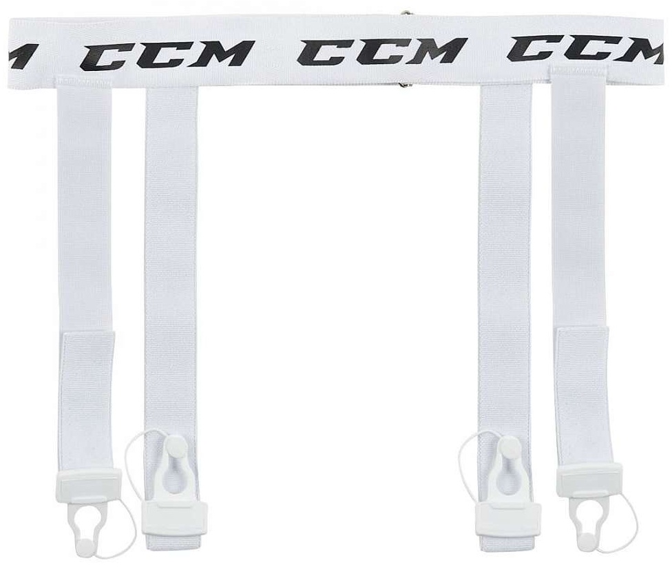 Набор для хоккея CCM Пояс для гамаш CCM GARTERBELT LOOP JR белый