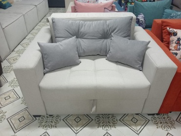 Диван-кровать 60606 75x137x100 см, серый, светло серый