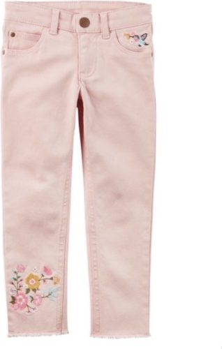 Джинсы зауженные Carters розовый
