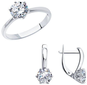 Diamant 94-110-01633-1-94-120-01633-1 вес 5.19 г серебро, фианит