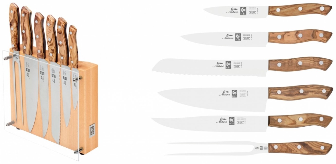 Набор ножей ICEL 43700.NT01000.006, лезвие: углеродистая сталь 5 шт