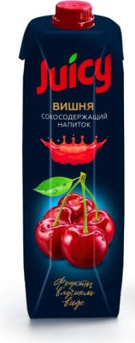 Напиток Juicy вишня сокосодержащий 0.95 л