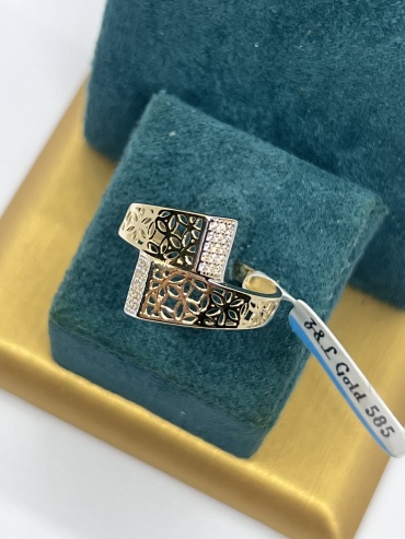 Zhanar Gold 927267 размер 19 вес 2.25 г золото, фианит