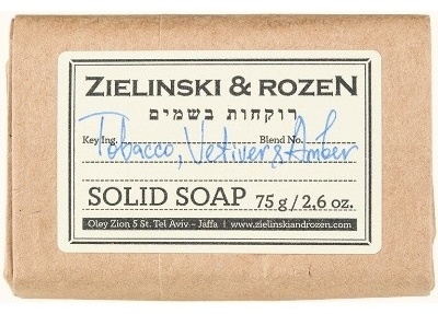 Кусковое мыло туалетное Zielinski & Rozen Tobacco Vetiver & Amber 75 г