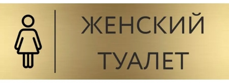 женский туалет  Design:  лучшая цена в городе Киев - купить готовые информационные таблички и  вывески от «BRB-laser»
