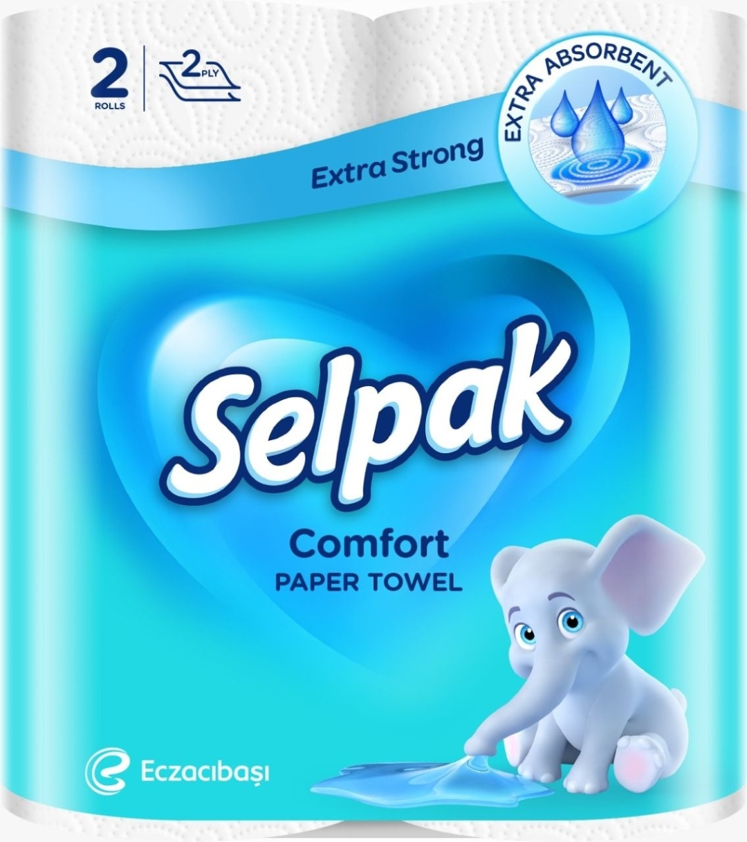 Бумажные полотенца SELPAK COMFORT 00077244 2 рулона