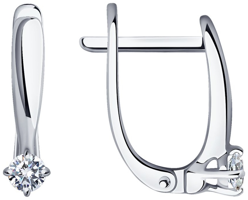 Серьги SOKOLOV EAR-SO-585-523253 вес 1.72 г золото, бриллиант