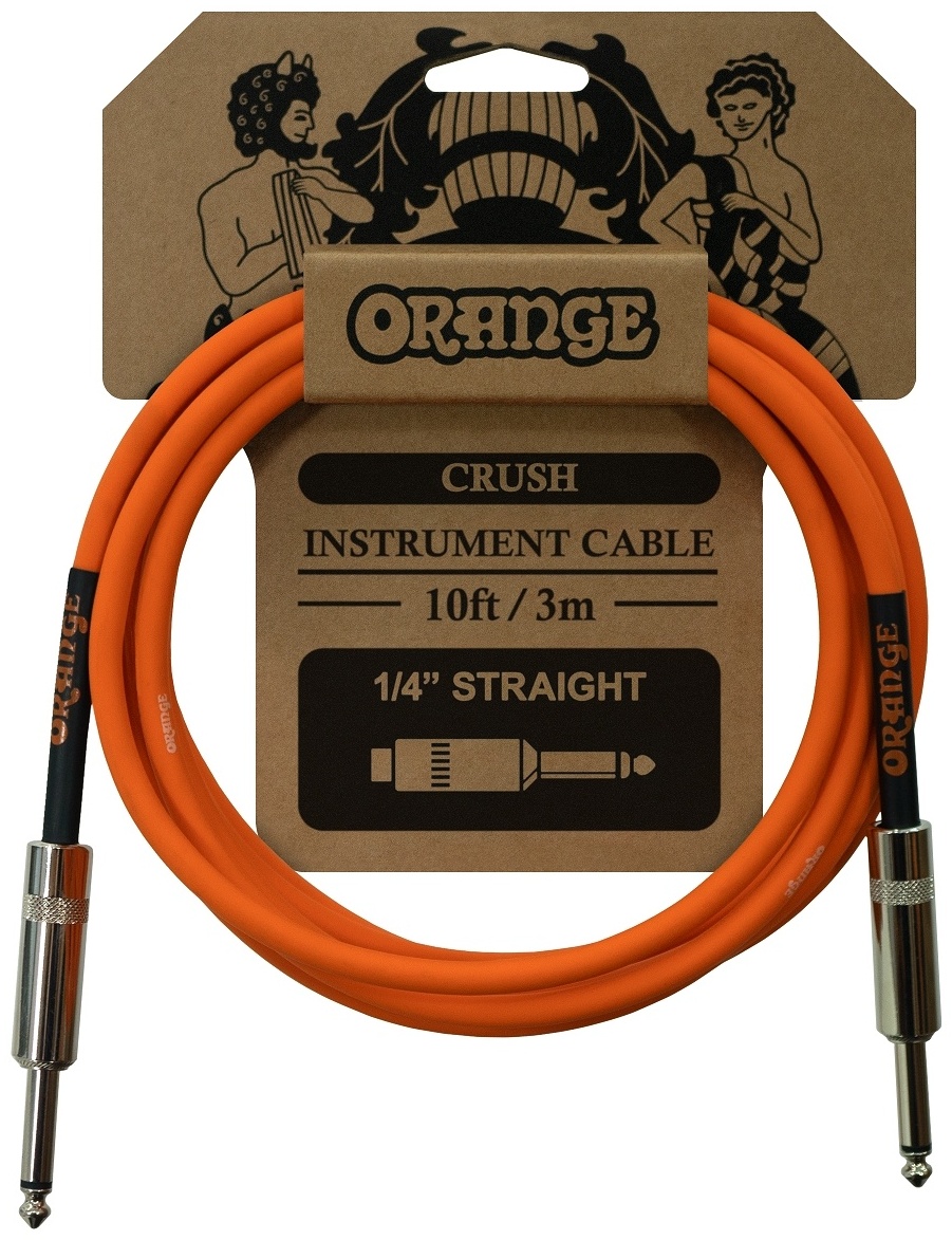 Кабель Orange Amps Crush 10ft Instrument Cable Straight to Straight 3 м м оранжевый