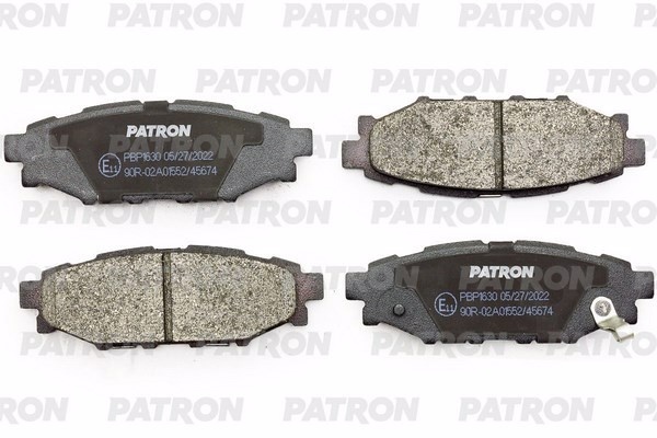Колодки PATRON задние PBP1630 4 шт
