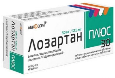 Лозартан плюс таблетки 50 мг/12.5 мг 30 шт