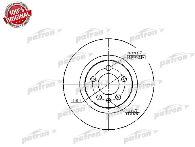 Диски PATRON передние PBD4027